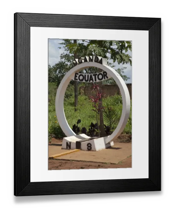 Framed Print : Monument marking equator, Uganda Framed Print : Monument marking equator, Uganda