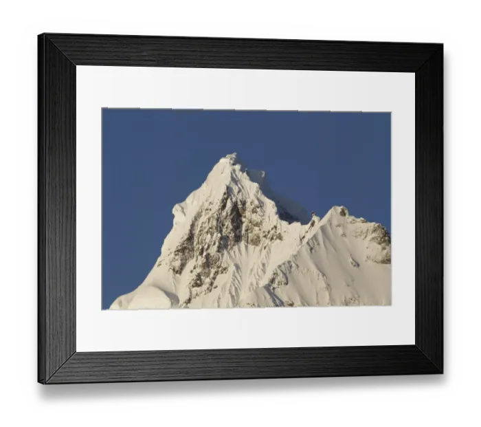 Framed Print : View from Yubeng of snow covered mountain peak, Miancimu, Meilixueshan, Yunnan, China, april Framed Print : View from Yubeng of snow covered mountain peak, Miancimu, Meilixueshan, Yunnan, China, april