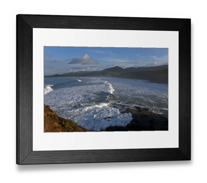 Framed Print : View of coastline, Almejas Bay, Baja California, Mexico, march