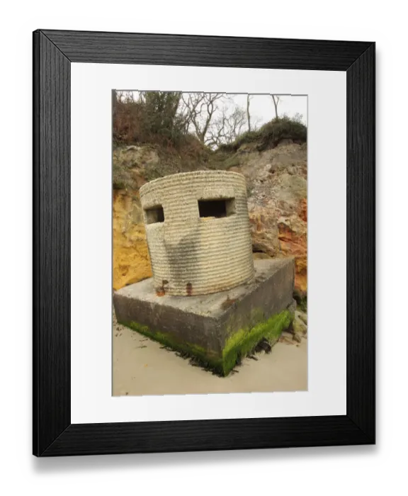 Framed Print : World War Two FW3 Type 25 pillbox on beach, Studland, Dorset, England, april Framed Print : World War Two FW3 Type 25 pillbox on beach, Studland, Dorset, England, april