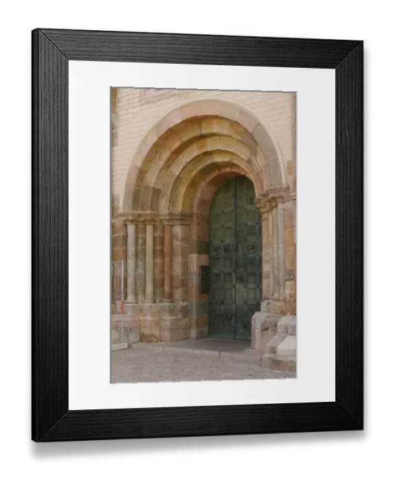 Framed Print : Arched cathedral doorway in historic town, Our Lady Maria Cathedral (Vor Frue Maria Domkirke), Ribe, Jutland, Denmark Framed Print : Arched cathedral doorway in historic town, Our Lady Maria Cathedral (Vor Frue Maria Domkirke), Ribe, Jutland, Denmark