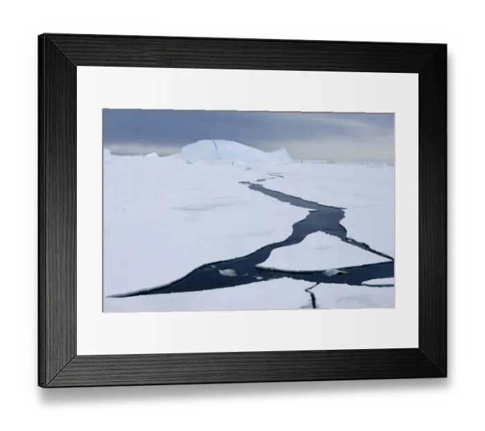 Framed Print : Pack ice starting to break up, Weddell Sea, Antarctica, november Framed Print : Pack ice starting to break up, Weddell Sea, Antarctica, november