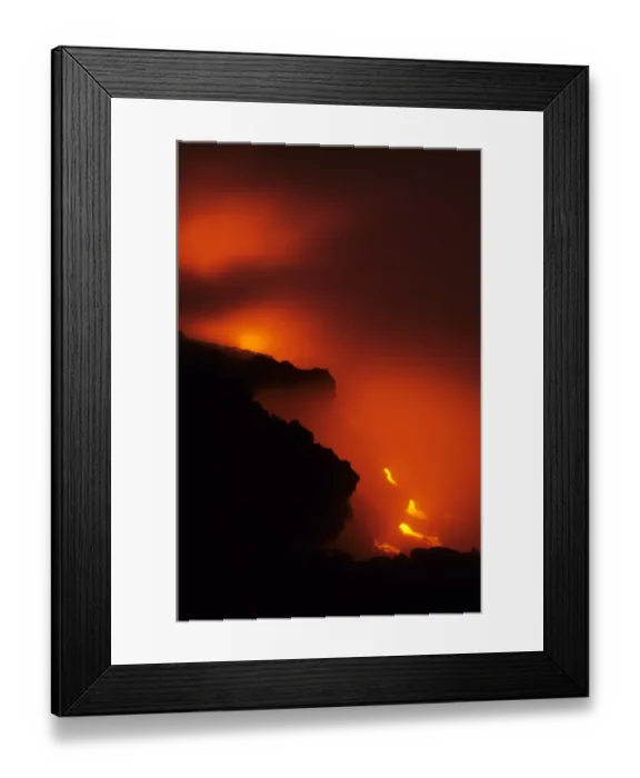 Framed Print : Active lava flow, Kilauea Volcano, Volcanoes N. P. Big Island, Hawaii Framed Print : Active lava flow, Kilauea Volcano, Volcanoes N. P. Big Island, Hawaii
