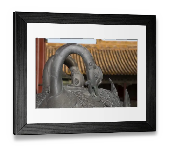 Framed Print : Incense burner comprised of bronze cranes, in imperial palace, Forbidden City, Beijing, China, september Framed Print : Incense burner comprised of bronze cranes, in imperial palace, Forbidden City, Beijing, China, september