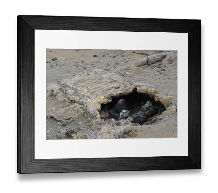 Framed Print : Lava tube, formed when exterior layer of lava flow cools and solidifies, Galapagos Islands Framed Print : Lava tube, formed when exterior layer of lava flow cools and solidifies, Galapagos Islands