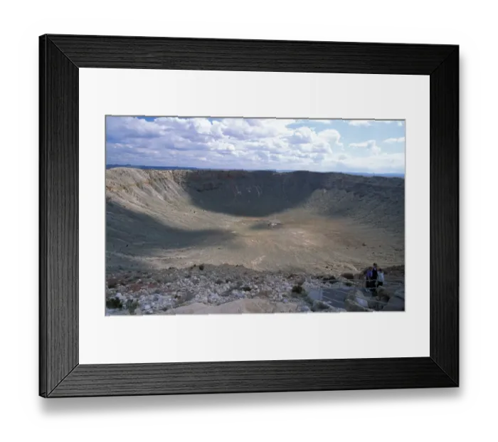 Framed Print : America North USA Arizona. Meteor Crater, 570 feet deep 4, 100 feet across, near Flagstaff