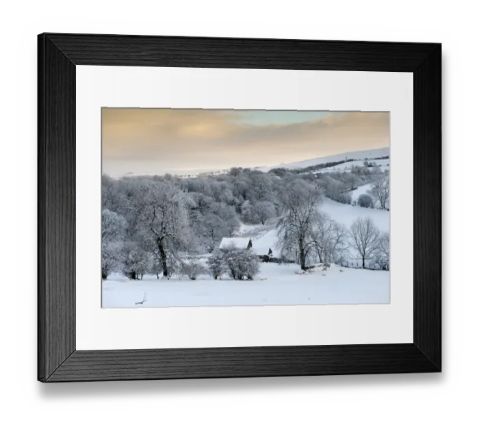 Framed Print : View of snow covered trees in countryside, near Kirkby Stephen, Upper Eden Valley, Cumbria, England, december Framed Print : View of snow covered trees in countryside, near Kirkby Stephen, Upper Eden Valley, Cumbria, England, december