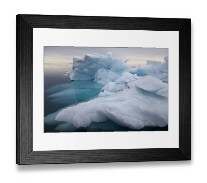 Framed Print : Iceberg drifting at sea, Arctic Sea, Spitsbergen, Svalbard, august Framed Print : Iceberg drifting at sea, Arctic Sea, Spitsbergen, Svalbard, august