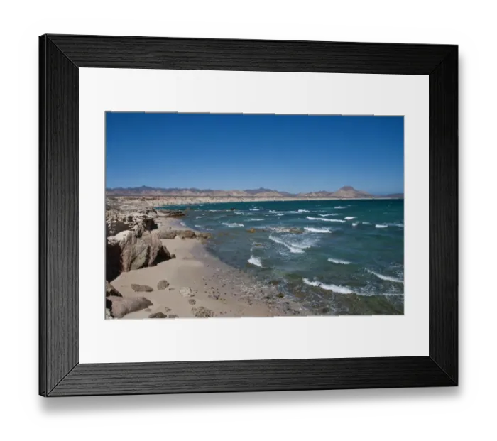 Framed Print : View of beach, sea and coastline, Cabo Pulmo National Marine Park, Baja California Sur, Mexico, march Framed Print : View of beach, sea and coastline, Cabo Pulmo National Marine Park, Baja California Sur, Mexico, march