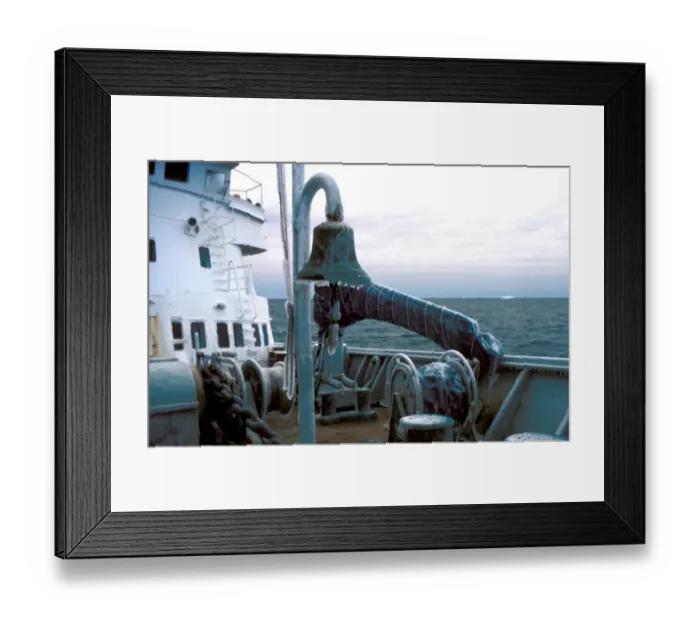 Framed Print : Ice Ice on Deck of Boat Antarctica