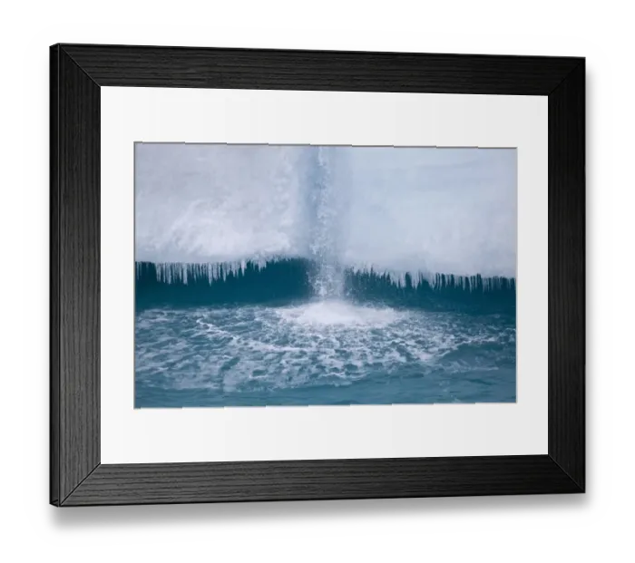 Framed Print : Coastal glacier terminus with waterfall from melting ice, Brasvellbreen Glacier, Nordaustlandet, Svalbard, august Framed Print : Coastal glacier terminus with waterfall from melting ice, Brasvellbreen Glacier, Nordaustlandet, Svalbard, august