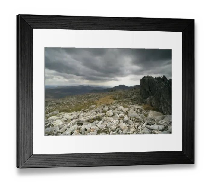Framed Print : View of rocks on summit of mountain, Glyder Fawr, Glyderau, Snowdonia, Conwy, Wales, may Framed Print : View of rocks on summit of mountain, Glyder Fawr, Glyderau, Snowdonia, Conwy, Wales, may