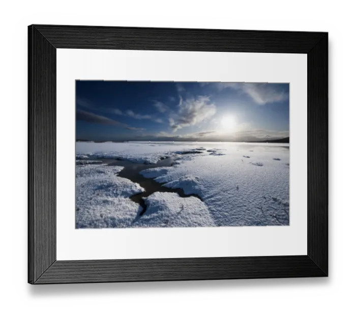 Framed Print : View of frozen saltmarsh habitat, Solway Firth, near Caerlaverock, Dumfries and Galloway, Scotland, december Framed Print : View of frozen saltmarsh habitat, Solway Firth, near Caerlaverock, Dumfries and Galloway, Scotland, december