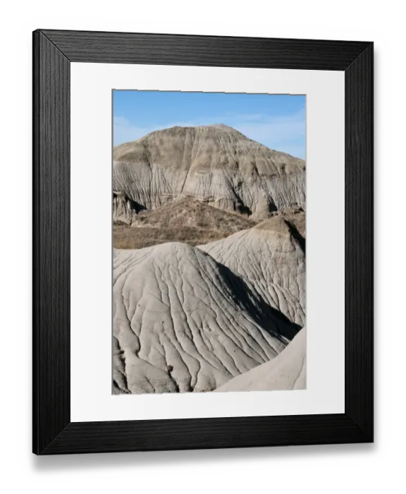 Framed Print : View of badlands habitat, Dinosaur Provincial Park, Alberta, Canada, october Framed Print : View of badlands habitat, Dinosaur Provincial Park, Alberta, Canada, october