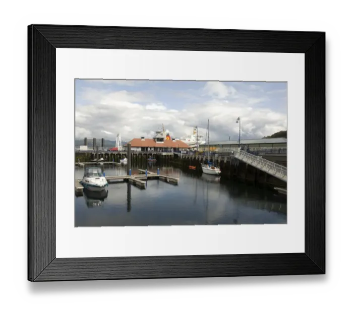 Framed Print : View of harbour in coastal town, Rothesay, Isle of Bute, Argyll and Bute, Scotland, july Framed Print : View of harbour in coastal town, Rothesay, Isle of Bute, Argyll and Bute, Scotland, july