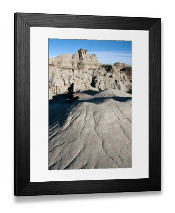 Framed Print : View of badlands habitat, Dinosaur Provincial Park, Alberta, Canada, october