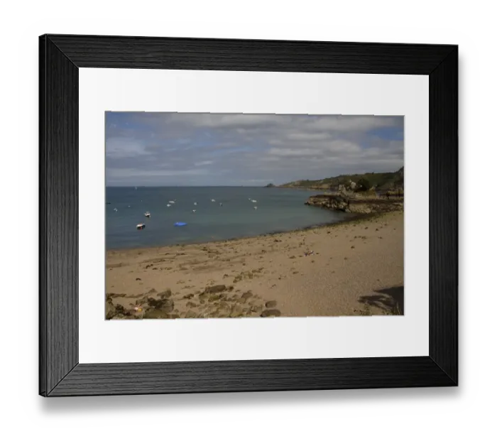 Framed Print : Bouley Bay on the north coast of Jersey Framed Print : Bouley Bay on the north coast of Jersey