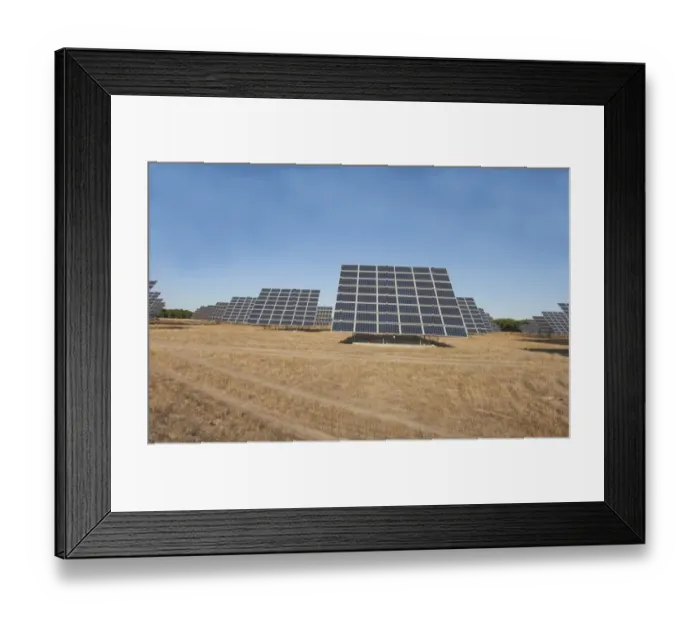 Framed Print : Solar energy panels, Northern Spain, september Framed Print : Solar energy panels, Northern Spain, september