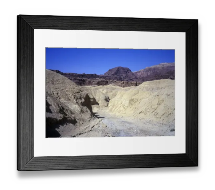 Framed Print : Middle East-Jordan Landscape shaped by water erosion - Jordans Rift Valley Framed Print : Middle East-Jordan Landscape shaped by water erosion - Jordans Rift Valley