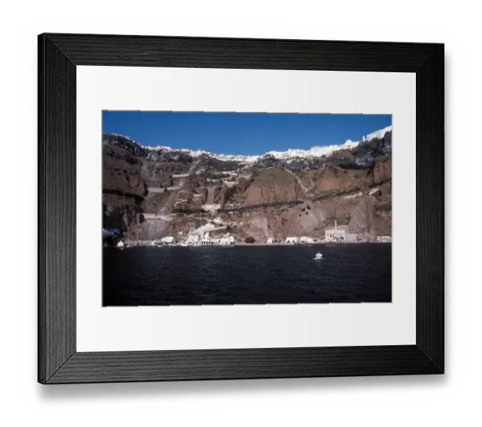 Framed Print : Santorini is an island located in the southern Aegean Sea, about 200 km (120 mi) southeast from Greeces mainland