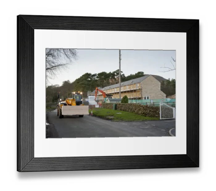 Framed Print : Duke of Lancaster affordable rural housing development, Dunsop Bridge, Lancashire, England, january Framed Print : Duke of Lancaster affordable rural housing development, Dunsop Bridge, Lancashire, England, january