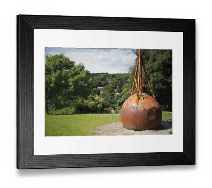 Framed Print : Rusty buoy in coastal botanic gardens with sheltered microclimate, Ventnor Botanic Garden, Ventnor, Isle of Wight Framed Print : Rusty buoy in coastal botanic gardens with sheltered microclimate, Ventnor Botanic Garden, Ventnor, Isle of Wight