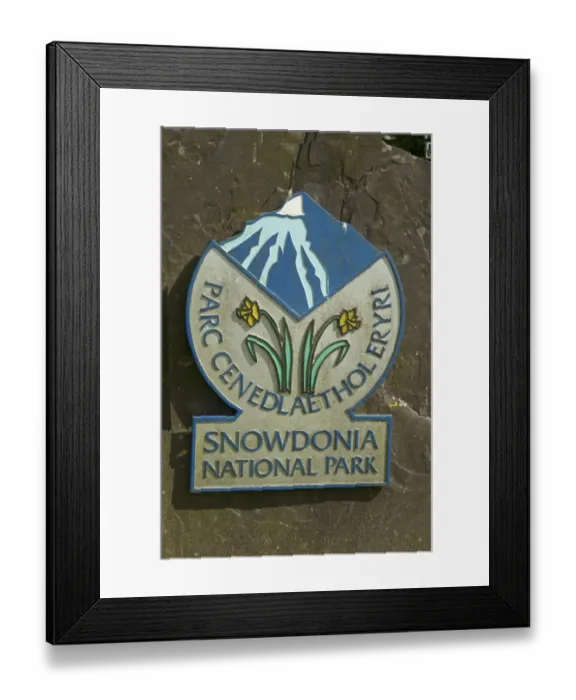 Framed Print : Snowdonia National Park - Parc Cenedlaethol Eryri bilingual sign, Llanberis, Snowdonia N. P. Gwynedd, Wales, june Framed Print : Snowdonia National Park - Parc Cenedlaethol Eryri bilingual sign, Llanberis, Snowdonia N. P. Gwynedd, Wales, june