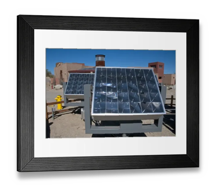Framed Print : Tracking solar photovoltaic cells, Living Desert Wildlife and Botanical Park, Palm Desert, California, U. S. A Framed Print : Tracking solar photovoltaic cells, Living Desert Wildlife and Botanical Park, Palm Desert, California, U. S. A