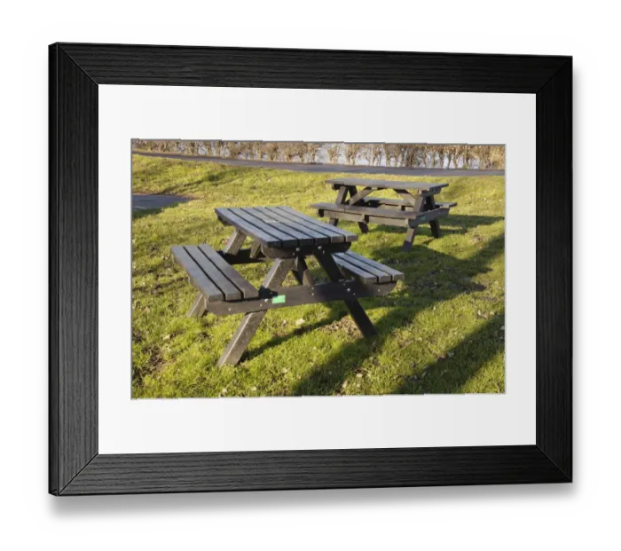Framed Print : Outdoor plastic furniture, made from recycled plastic bottles, Bubwith, Selby, East Riding of Yorkshire, England Framed Print : Outdoor plastic furniture, made from recycled plastic bottles, Bubwith, Selby, East Riding of Yorkshire, England