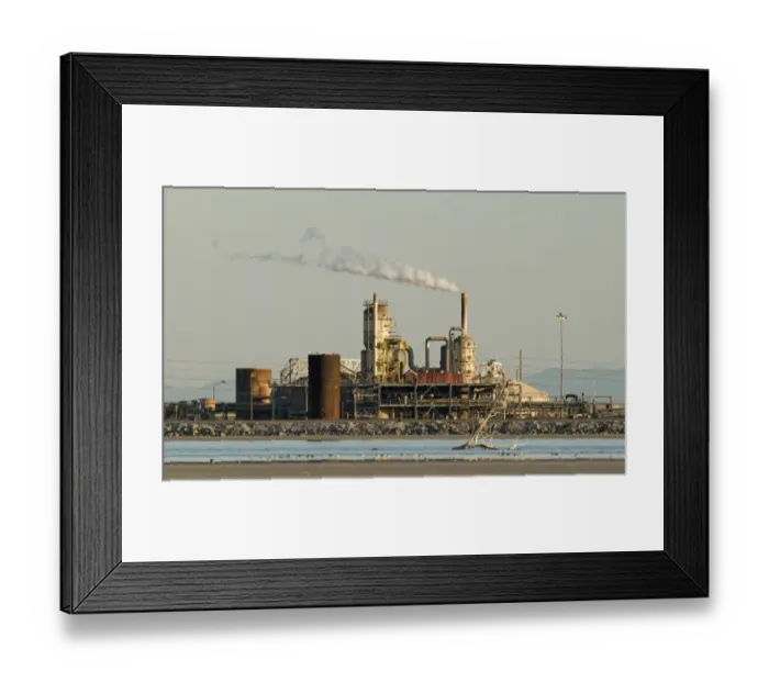Framed Print : Geothermal powerstation on shore of saline lake, Salton Sea, California, U. S. A. april Framed Print : Geothermal powerstation on shore of saline lake, Salton Sea, California, U. S. A. april