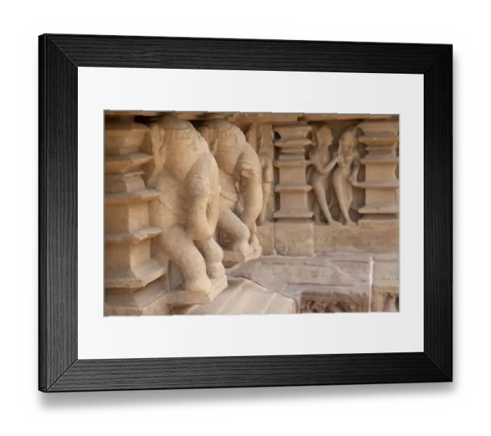 Framed Print : Chandella dynasty temple with elephant sculptures, Lakshmana Temple, Khajuraho, Madhya Pradesh, India Framed Print : Chandella dynasty temple with elephant sculptures, Lakshmana Temple, Khajuraho, Madhya Pradesh, India