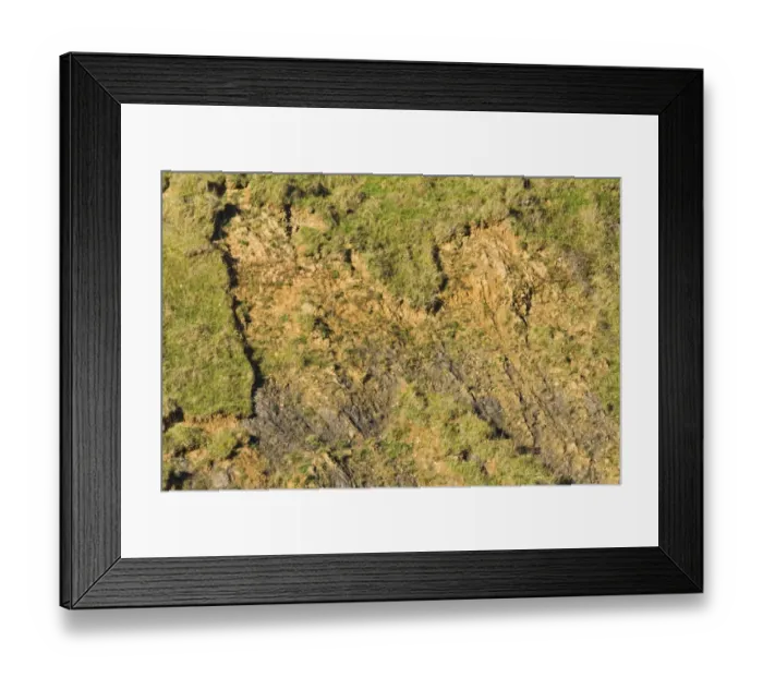 Framed Print : Recent landslip, near Chapmans Pool, Dorset, England, november Framed Print : Recent landslip, near Chapmans Pool, Dorset, England, november