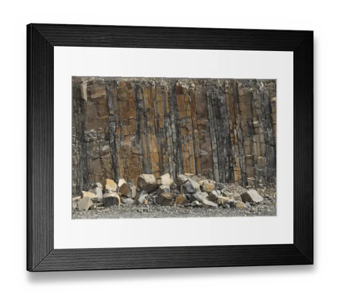 Framed Print : Quarry face, Wenlock sandstone dominated mid-Silurian sedimentary deposits, Tan-Y-Foel Quarry Framed Print : Quarry face, Wenlock sandstone dominated mid-Silurian sedimentary deposits, Tan-Y-Foel Quarry