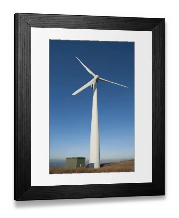 Framed Print : Wind turbine in moorland, Caton Moor Wind Farm, Caton, Lancaster, Lancashire, England, january Framed Print : Wind turbine in moorland, Caton Moor Wind Farm, Caton, Lancaster, Lancashire, England, january