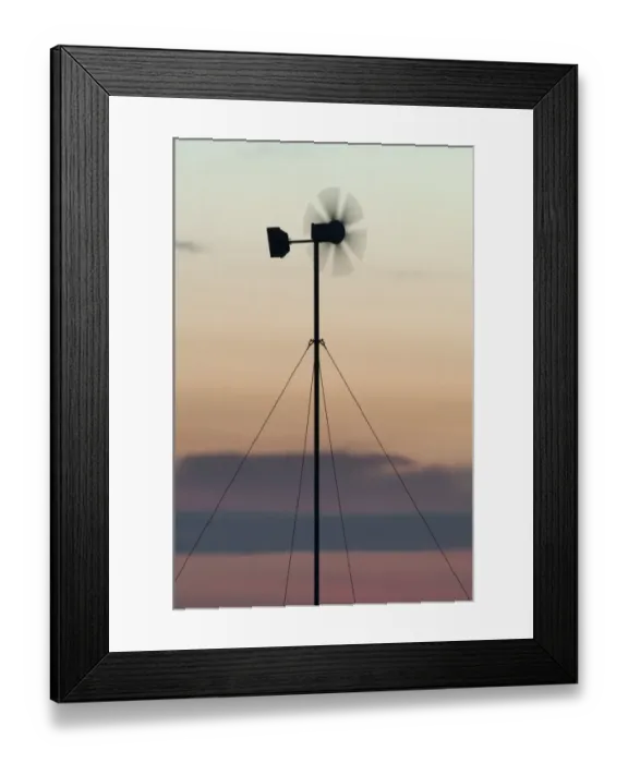 Framed Print : Wind turbine, generating power to electric anti-predator fence, Elmley Marshes RSPB Reserve, North Kent Marshes Framed Print : Wind turbine, generating power to electric anti-predator fence, Elmley Marshes RSPB Reserve, North Kent Marshes
