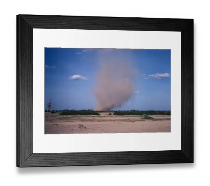 Framed Print : Dust Storms Dust Devil - Tsavo National Park, Kenya Framed Print : Dust Storms Dust Devil - Tsavo National Park, Kenya