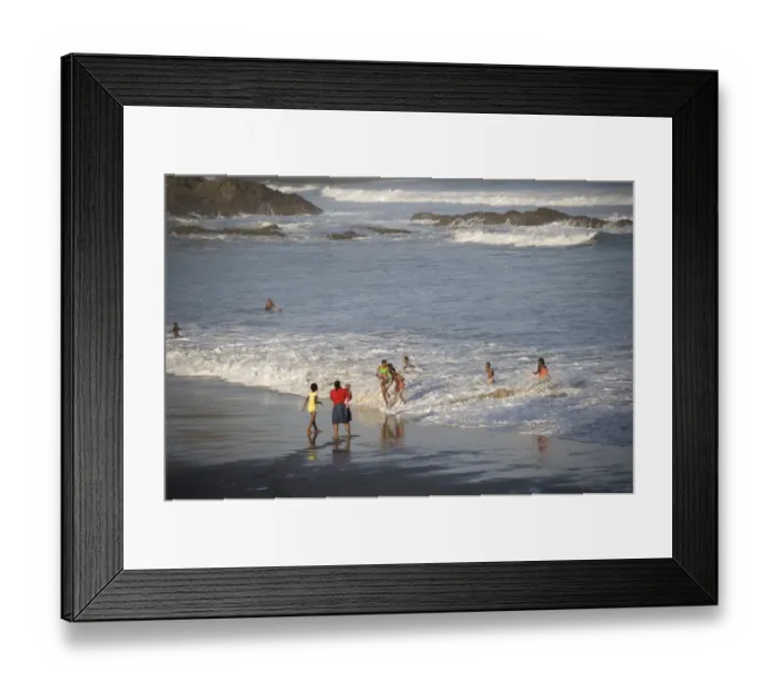 Framed Print : Local people playing in surf, Second Beach, Port St. Johns, Wild Coast, Eastern Cape (Transkei), South Africa Framed Print : Local people playing in surf, Second Beach, Port St. Johns, Wild Coast, Eastern Cape (Transkei), South Africa