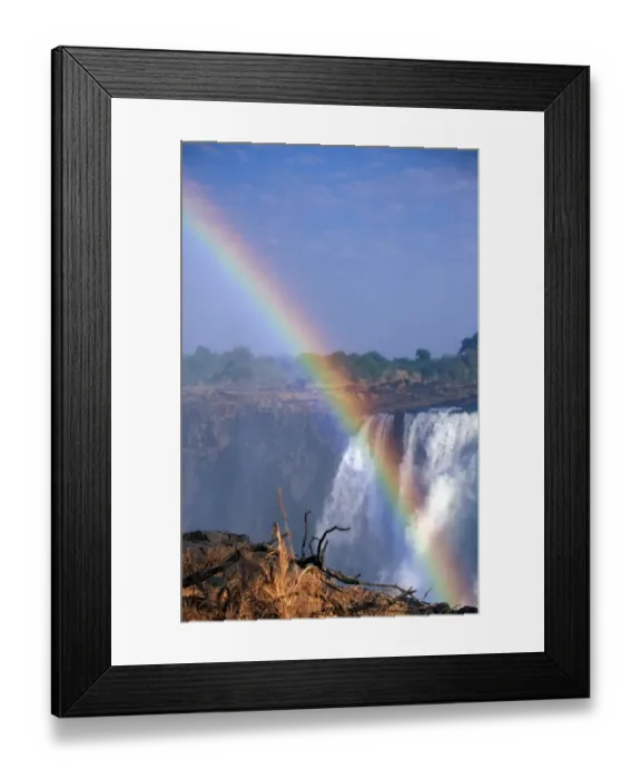 Framed Print : Rainbow At Victoria Falls, Zimbabwe Framed Print : Rainbow At Victoria Falls, Zimbabwe