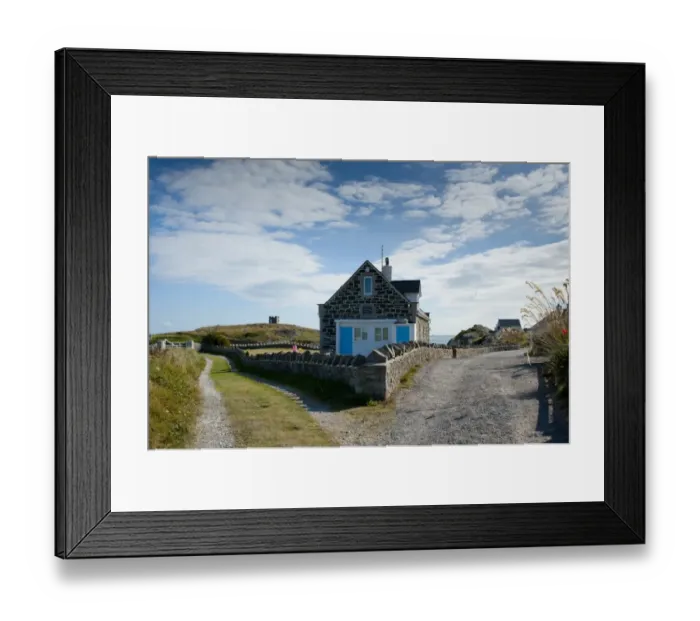 Framed Print : Old lifeboat station converted to holiday home, Borthwen, Cymyran Bay, Anglesey, North Wales, august Framed Print : Old lifeboat station converted to holiday home, Borthwen, Cymyran Bay, Anglesey, North Wales, august