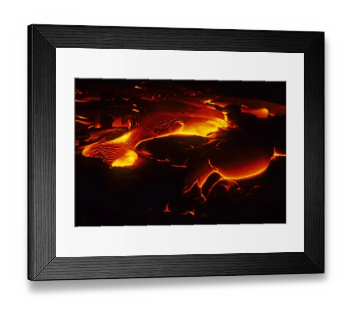 Framed Print : Active lava flow, Volcanoes N. P. Big Island, Hawaii Framed Print : Active lava flow, Volcanoes N. P. Big Island, Hawaii