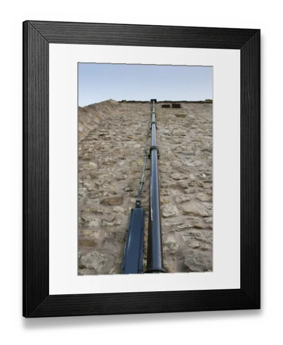 Framed Print : Lightning conductor beside drain pipe on church tower, St. Bartholomews Church, Chipping, Forest of Bowland Framed Print : Lightning conductor beside drain pipe on church tower, St. Bartholomews Church, Chipping, Forest of Bowland