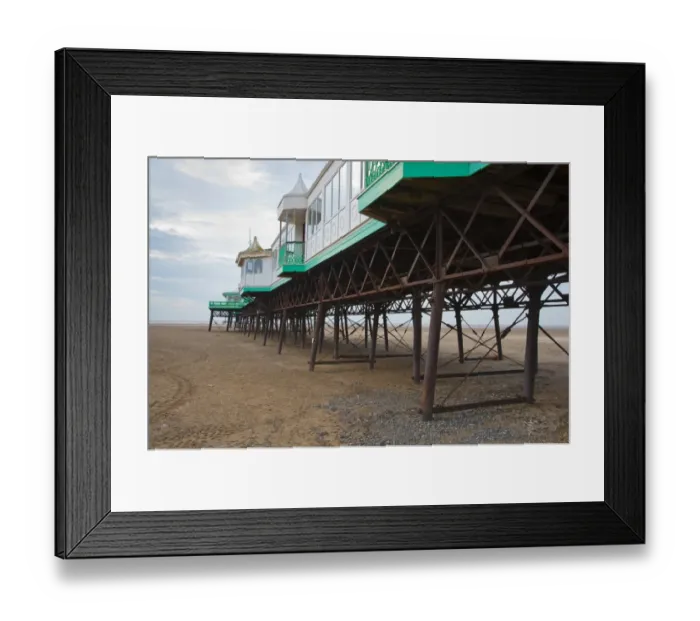 Framed Print : View of Victorian pier at seaside resort, built in 1885, St. Annes Pier, Lytham St Framed Print : View of Victorian pier at seaside resort, built in 1885, St. Annes Pier, Lytham St
