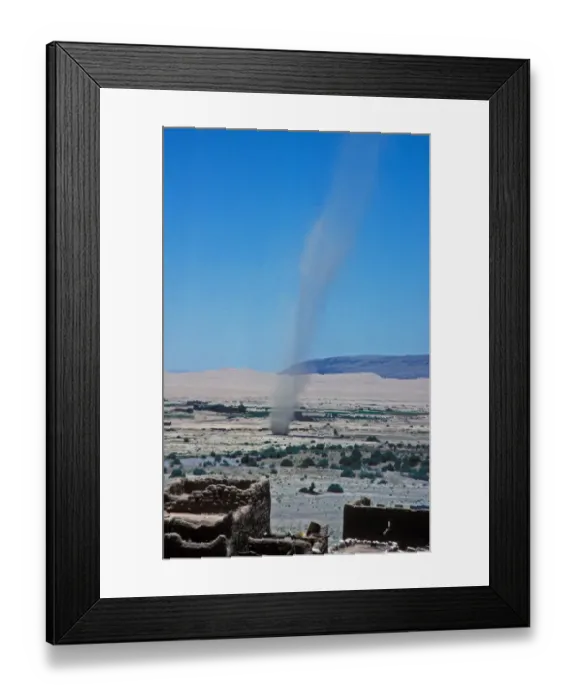 Framed Print : Dust Storms Dust Devil coming in from the empty quarter / North Yemen Framed Print : Dust Storms Dust Devil coming in from the empty quarter / North Yemen