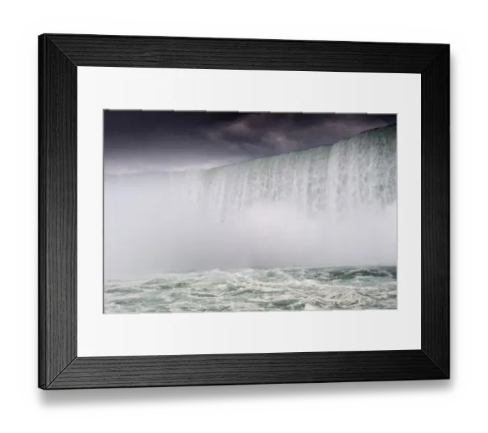 Framed Print : View of waterfall taken from onboard Maid of the Mist tour boat, Horseshoe Falls, Niagara Falls, Niagara River Framed Print : View of waterfall taken from onboard Maid of the Mist tour boat, Horseshoe Falls, Niagara Falls, Niagara River