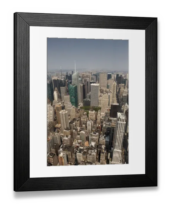 Framed Print : View over city from Empire State Building, Manhattan Island, New York City, New York State, U. S. A. september Framed Print : View over city from Empire State Building, Manhattan Island, New York City, New York State, U. S. A. september