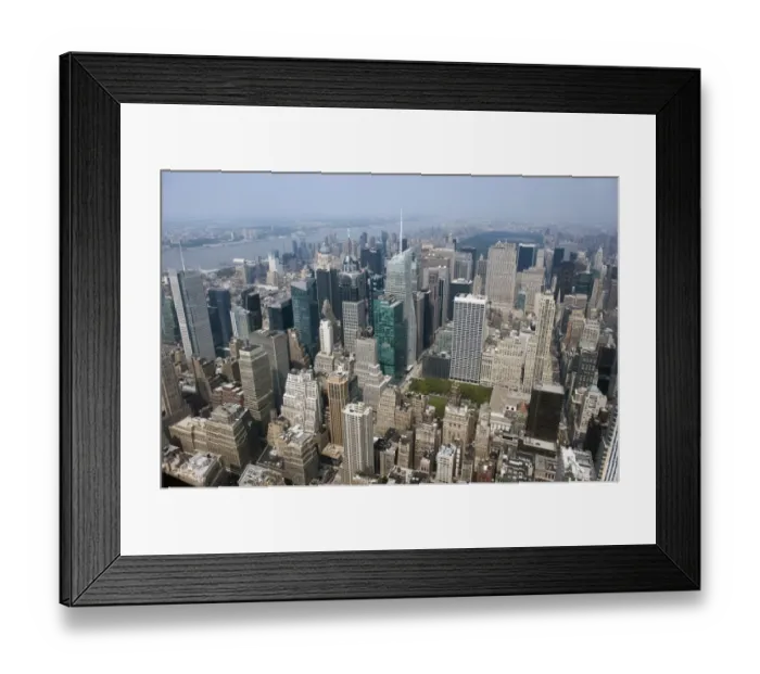 Framed Print : View over city from Empire State Building, Manhattan Island, New York City, New York State, U. S. A. september Framed Print : View over city from Empire State Building, Manhattan Island, New York City, New York State, U. S. A. september