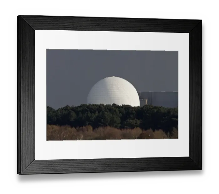Framed Print : Sizewell B view from RSPB Island Mere Hide Suffolk Framed Print : Sizewell B view from RSPB Island Mere Hide Suffolk