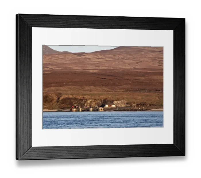 Framed Print : Looking over the Sound of Islay to the Feolin Ferry pier on the Isle of Jura Framed Print : Looking over the Sound of Islay to the Feolin Ferry pier on the Isle of Jura