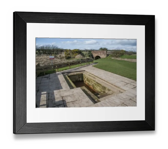 Framed Print : Chalybeate mineral spring, Brow Well, Ruthwell, Dumfries and Galloway, Scotland, march