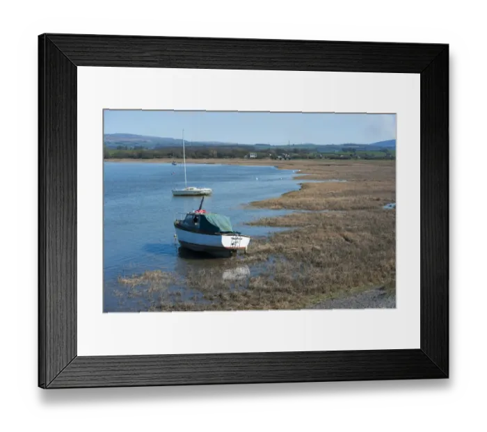 Framed Print : Boats on river beside wetland habitat, Glasson Dock, River Lune, Lancaster, Lancashire, England, march Framed Print : Boats on river beside wetland habitat, Glasson Dock, River Lune, Lancaster, Lancashire, England, march